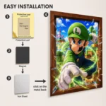 SM Luigi Metal Poster Wall Decor - Image 2