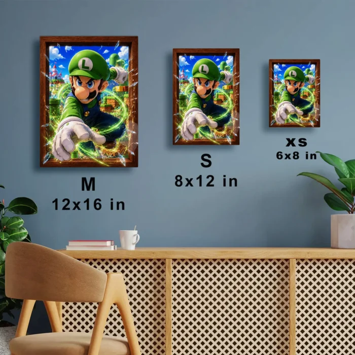 SM Luigi Metal Poster Wall Decor - Image 7