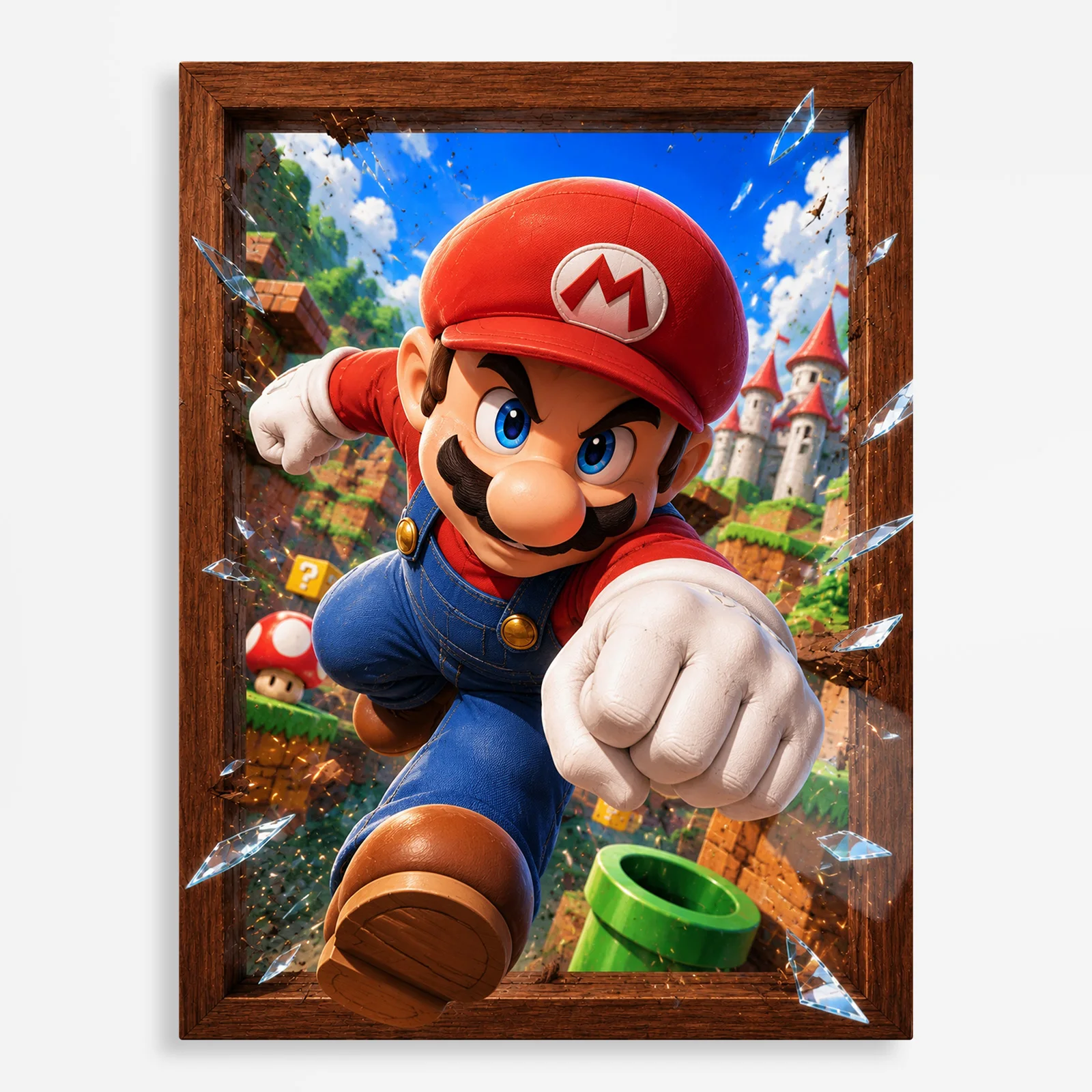 video game metal poster (151) s1 SM Mario Metal Poster Wall Decor - Image 1