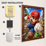 SM Mario Metal Poster Wall Decor - Image 2