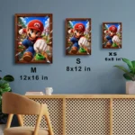 SM Mario Metal Poster Wall Decor - Image 7