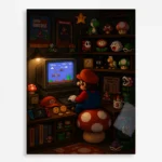 SM Mario Metal Poster Wall Decor - A