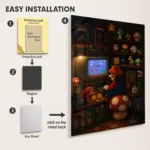 SM Mario Metal Poster Wall Decor - A - Image 2