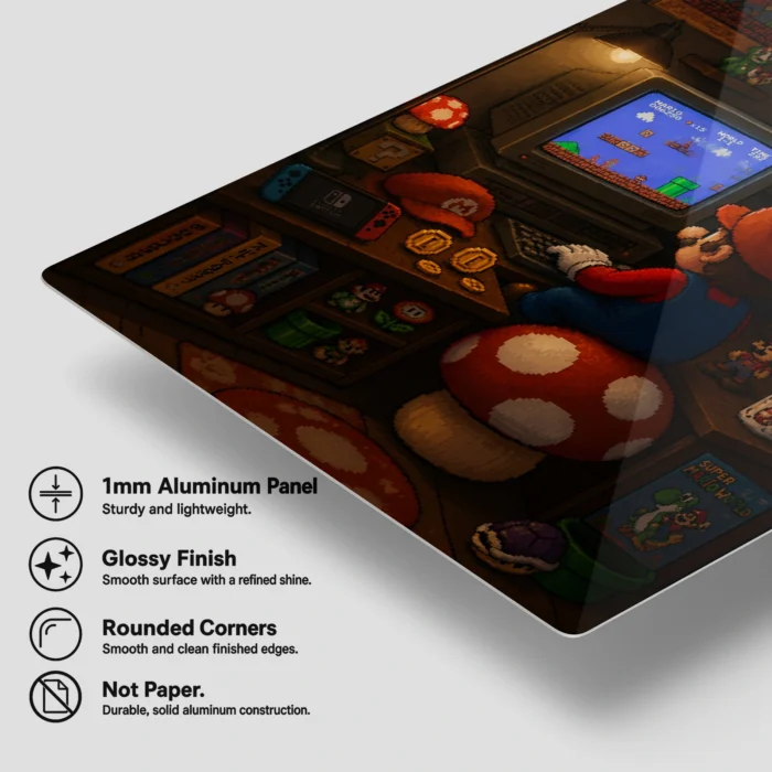 SM Mario Metal Poster Wall Decor - A - Image 6