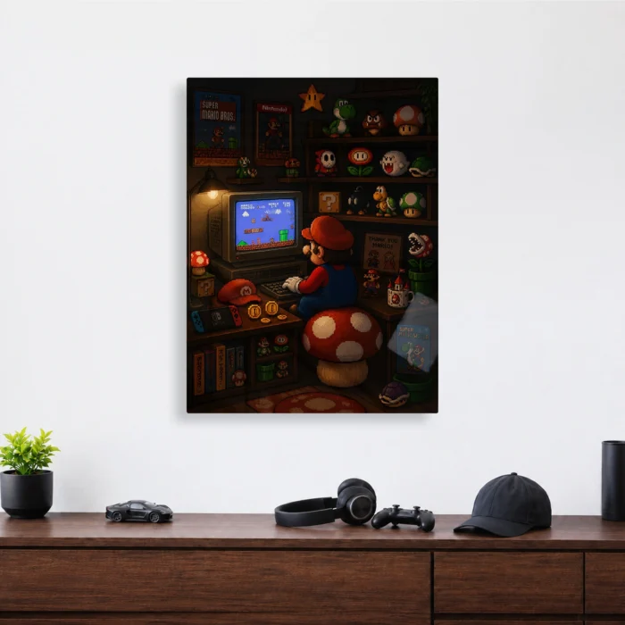 SM Mario Metal Poster Wall Decor - A - Image 4