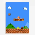 SM Mario Metal Poster Wall Decor - B
