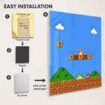 SM Mario Metal Poster Wall Decor - B - Image 2