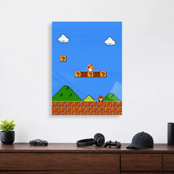 SM Mario Metal Poster Wall Decor - B - Image 4