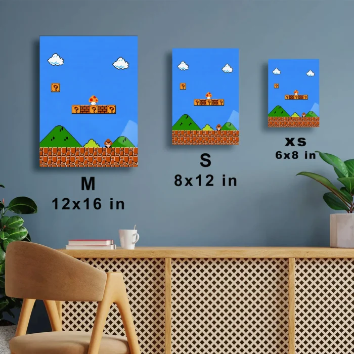 SM Mario Metal Poster Wall Decor - B - Image 7