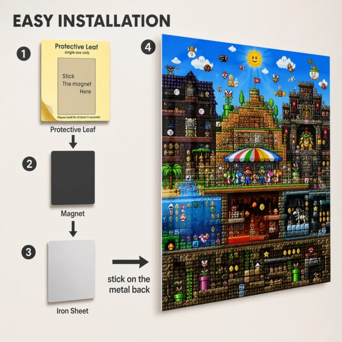 SM Metal Poster Wall Decor - D - Image 2
