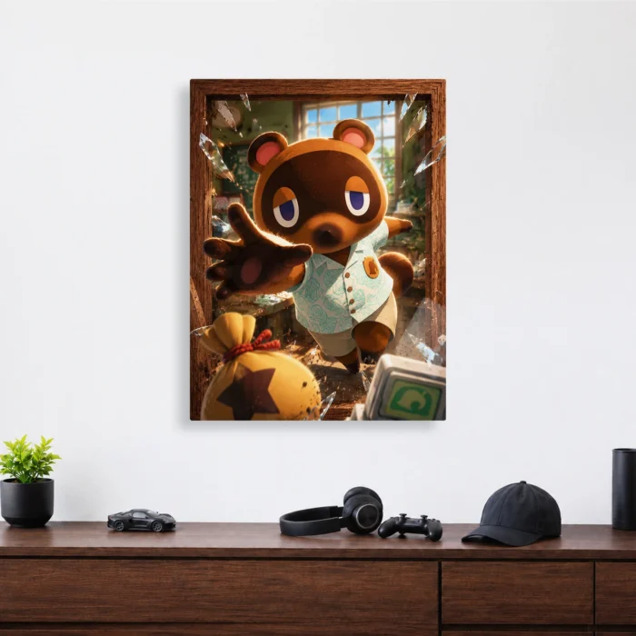 AC Tom Nook Metal Poster Wall Decor - Image 3