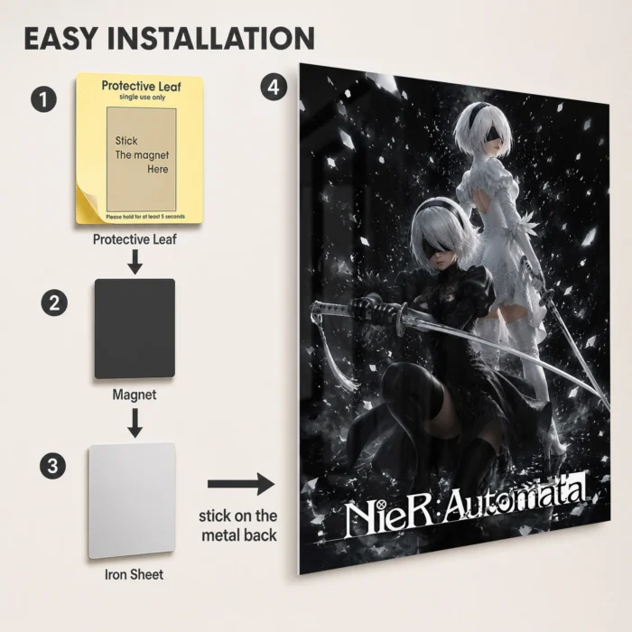 NA Metal Poster Wall Decor - B - Image 2