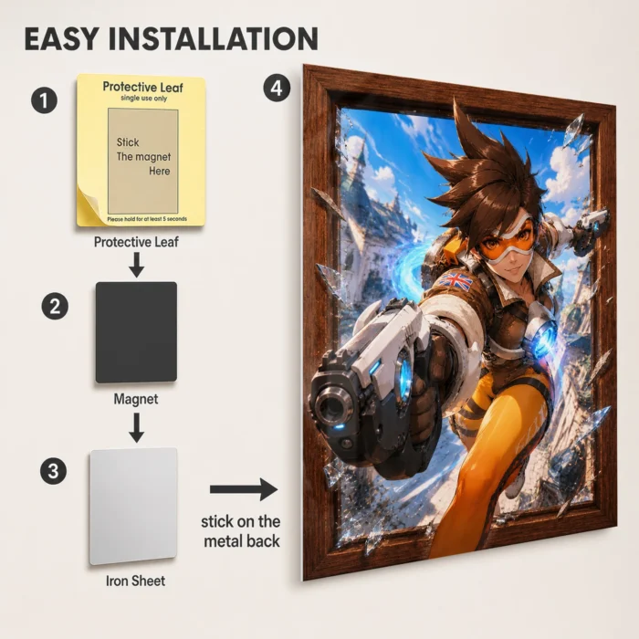 OW Tracer Metal Poster Wall Decor - Image 2