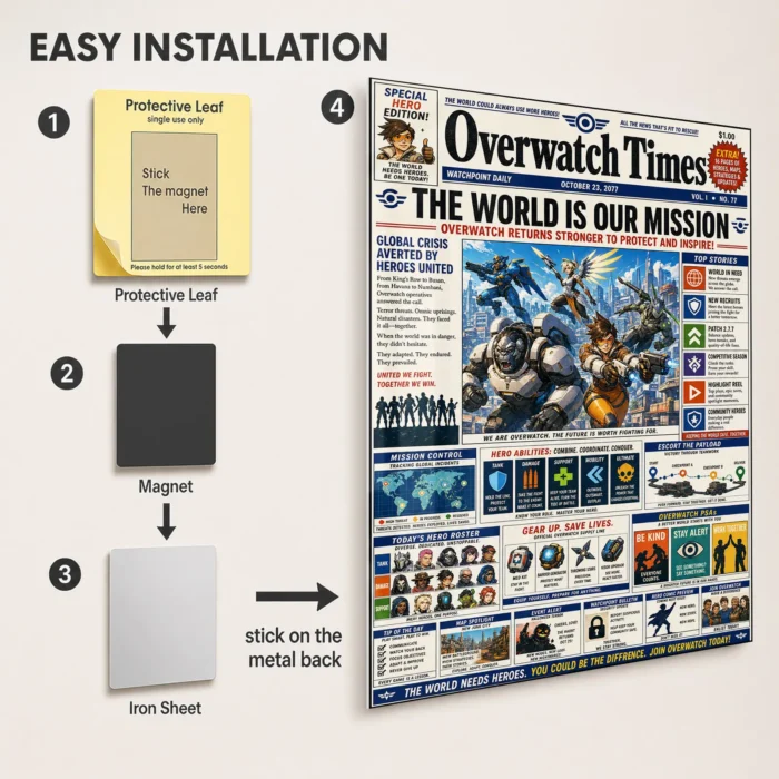 OW Metal Poster Wall Decor - Image 2