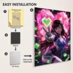 OW D.Va Metal Poster Wall Decor - Image 2