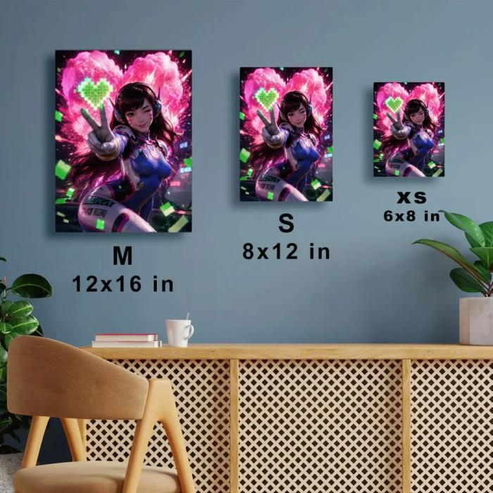 OW D.Va Metal Poster Wall Decor - Image 6