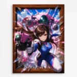 OW D.Va Metal Poster Wall Decor - A