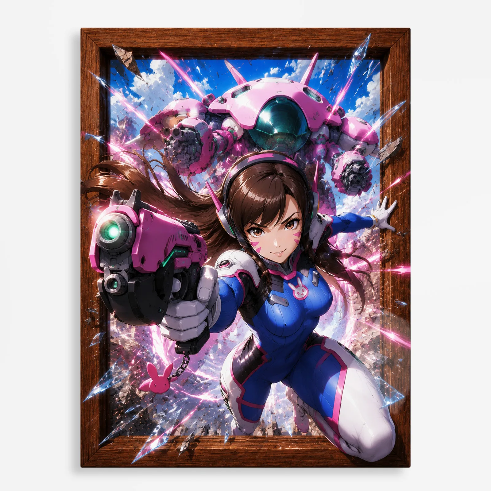 video game metal poster (171) s1 OW D.Va Metal Poster Wall Decor - A - Image 1