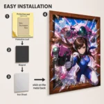OW D.Va Metal Poster Wall Decor - A - Image 2