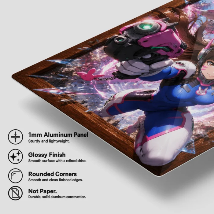 OW D.Va Metal Poster Wall Decor - A - Image 5