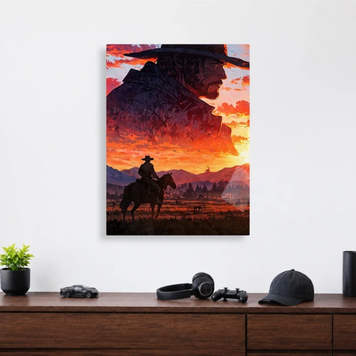 RDR 2 Arthur Morgan Metal Poster Wall Decor - Image 3