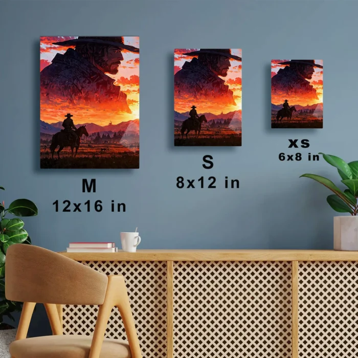 RDR 2 Arthur Morgan Metal Poster Wall Decor - Image 6