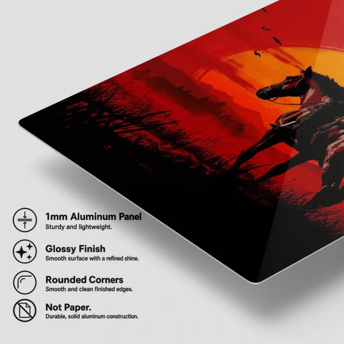 RDR 2 John Marston Metal Poster Wall Decor - Image 5