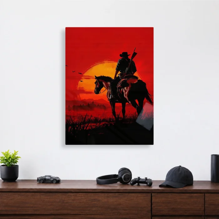 RDR 2 John Marston Metal Poster Wall Decor - Image 3