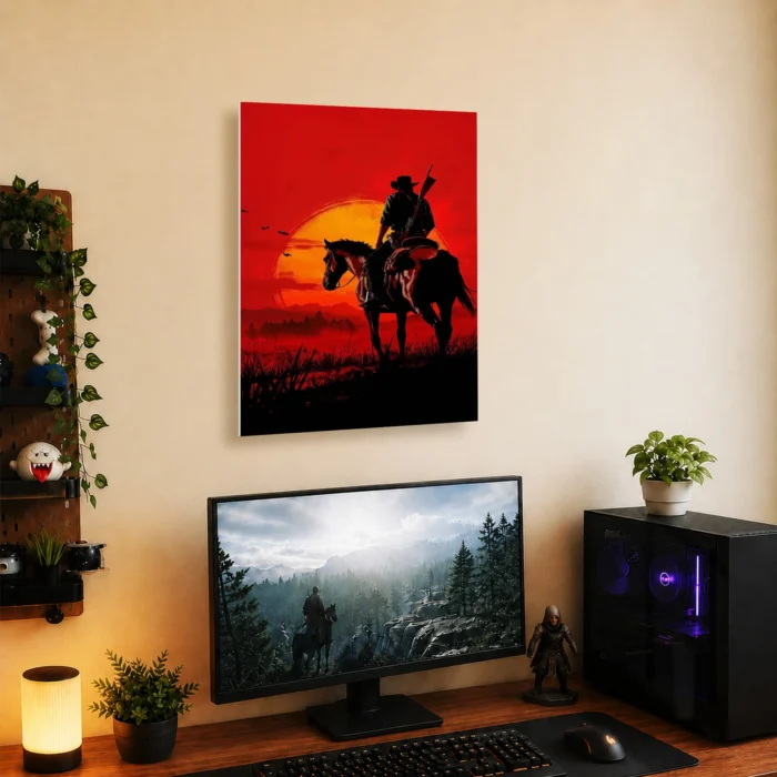 RDR 2 John Marston Metal Poster Wall Decor - Image 4
