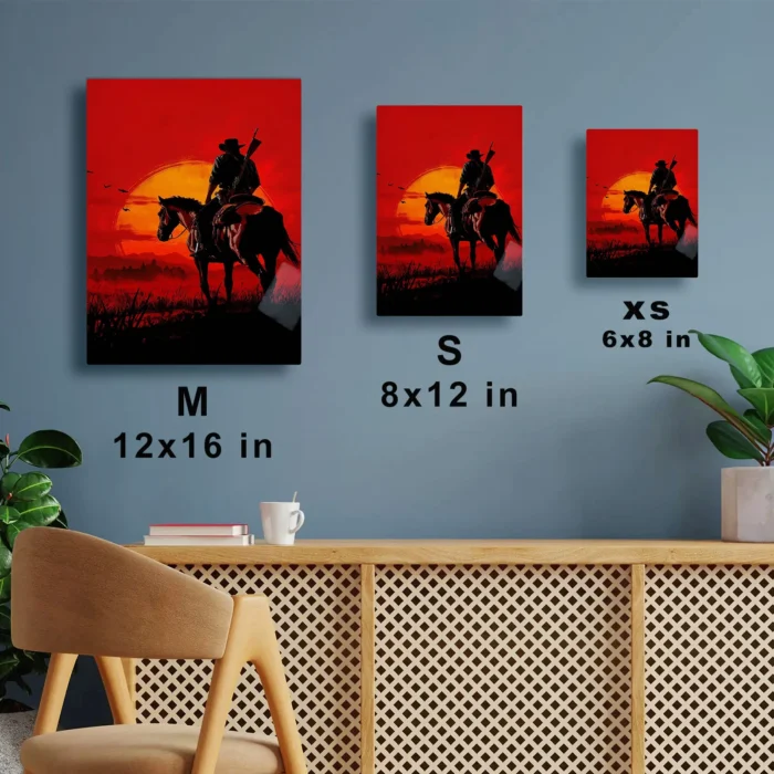 RDR 2 John Marston Metal Poster Wall Decor - Image 6