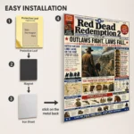 RDR 2 Metal Poster Wall Decor - Image 2