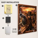 RDR 2 Arthur Morgan Metal Poster Wall Decor - A - Image 2