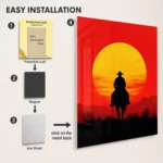 RDR 2 Arthur Morgan Metal Poster Wall Decor - B - Image 2