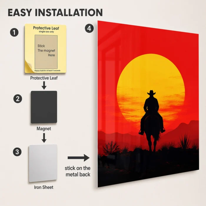 RDR 2 Arthur Morgan Metal Poster Wall Decor - B - Image 2