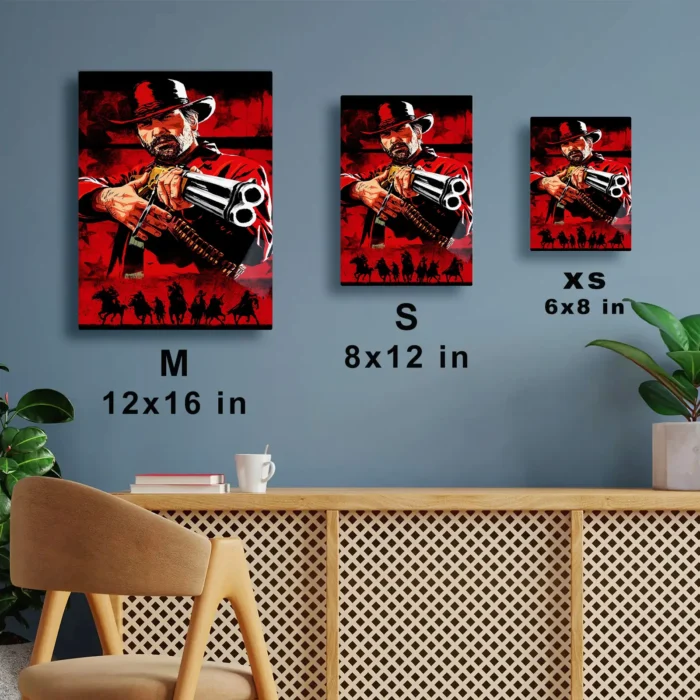 RDR 2 John Marston Metal Poster Wall Decor - A - Image 6