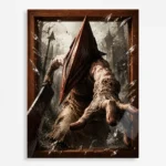 SH Pyramid Head Metal Poster Wall Decor