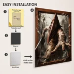SH Pyramid Head Metal Poster Wall Decor - Image 2