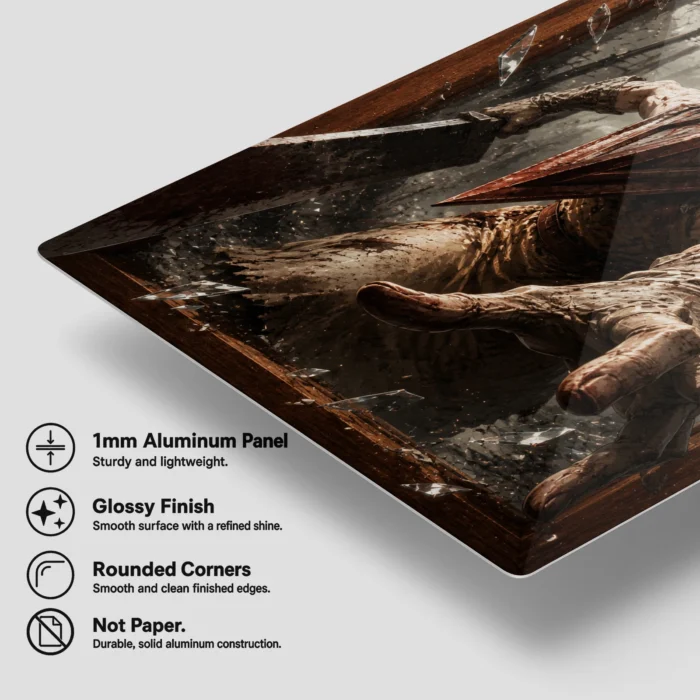 SH Pyramid Head Metal Poster Wall Decor - Image 6