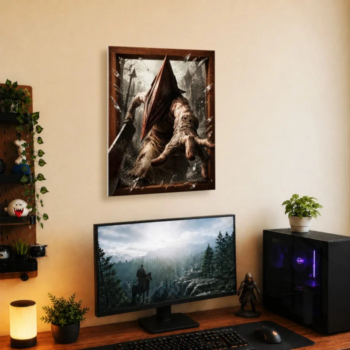 SH Pyramid Head Metal Poster Wall Decor - Image 5