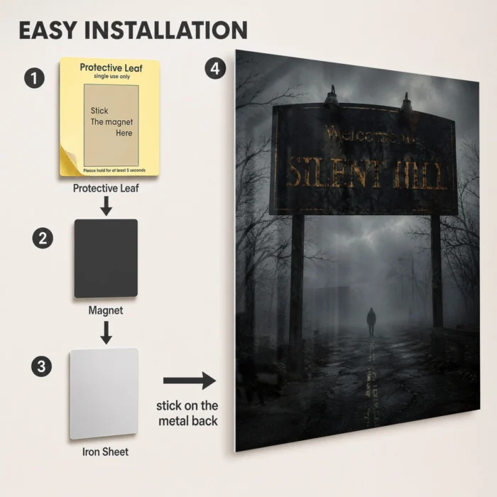 SH Metal Poster Wall Decor - D - Image 2