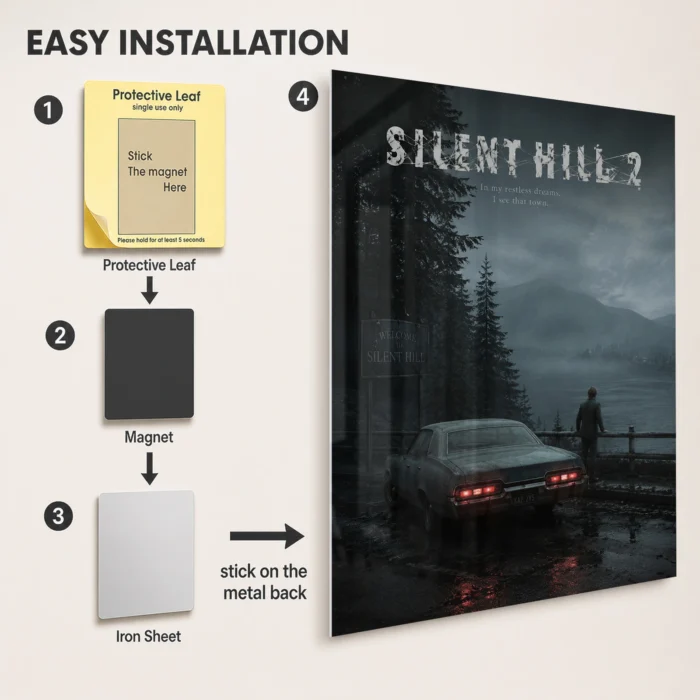 SH Metal Poster Wall Decor - E - Image 2