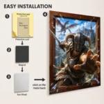 TES V: Skyrim Dragonborn Metal Poster Wall Decor - Image 2