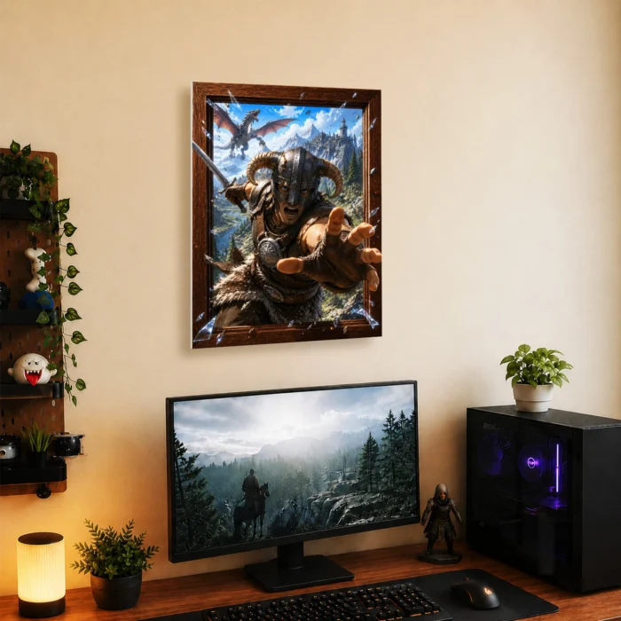TES V: Skyrim Dragonborn Metal Poster Wall Decor - Image 5