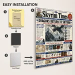 TES V: Skyrim Metal Poster Wall Decor - A - Image 2