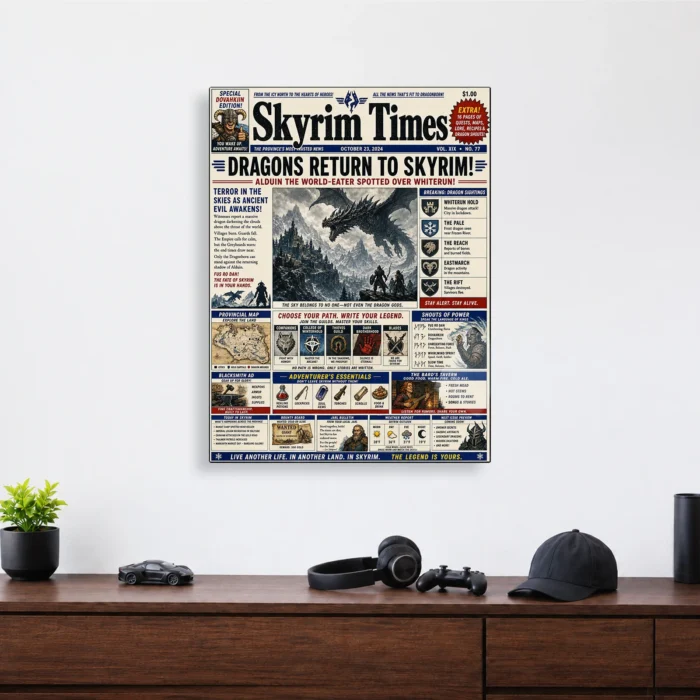 TES V: Skyrim Metal Poster Wall Decor - A - Image 4