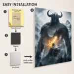 TES V: Skyrim Dragonborn Metal Poster Wall Decor - A - Image 2