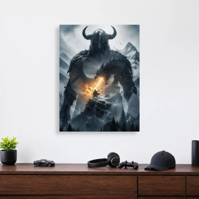 TES V: Skyrim Dragonborn Metal Poster Wall Decor - A - Image 4