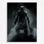 TES V: Skyrim Dragonborn Metal Poster Wall Decor - B
