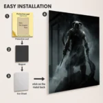 TES V: Skyrim Dragonborn Metal Poster Wall Decor - B - Image 2