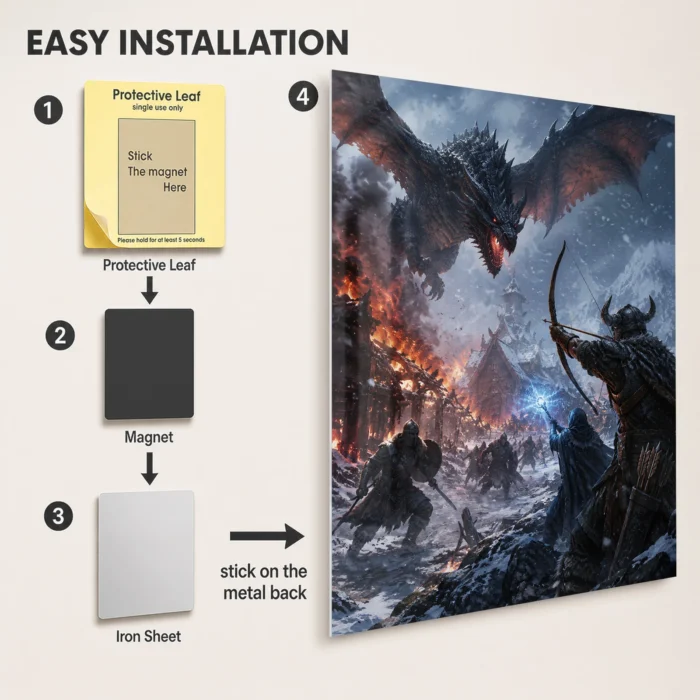 TES V: Skyrim Metal Poster Wall Decor - C - Image 2